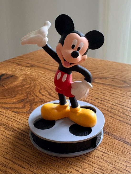 Disney Other - VTG 1999 Disney Mickey Mouse standing on film reel- Hand Painted Resin Figurine